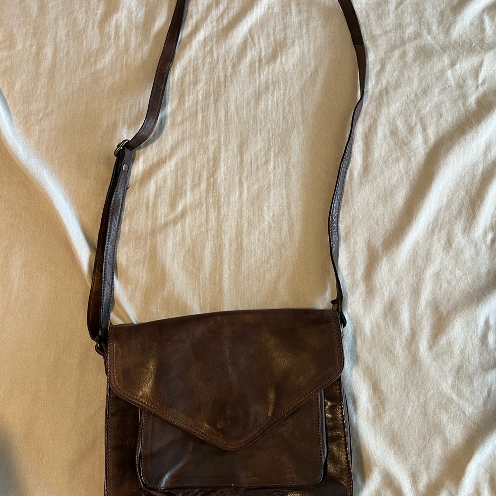 Brown Leather Crossbody Bag